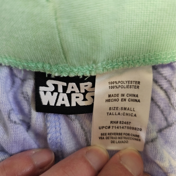 Star Wars Purple Green Grogu Yoda Pajamas - Picture 2 of 11